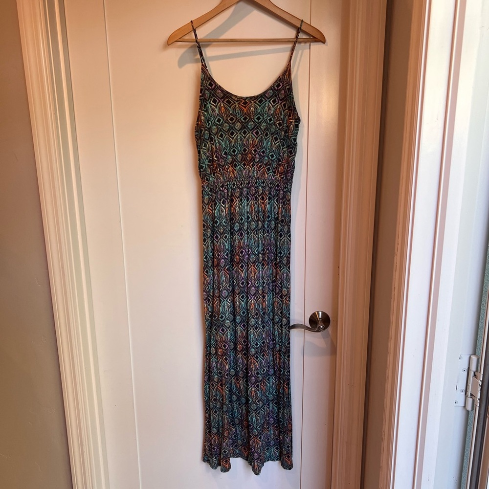 Lush Multicolor Patterned Maxi Dress